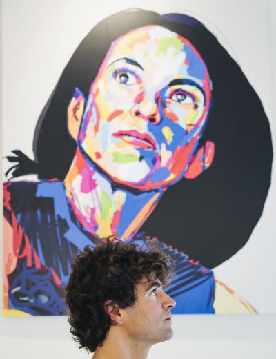 Retrato de Rosarito del artista Iker García Barrenetxea